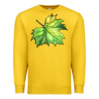 Lemon green leaf Premium Sweatshirt - BarkalooDesign