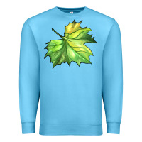 Ocean Blue green leaf Premium Sweatshirt - BarkalooDesign