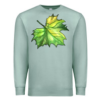 Seafoam green leaf Premium Sweatshirt - BarkalooDesign