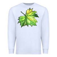 White green leaf Premium Sweatshirt - BarkalooDesign