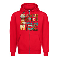 Red pumpkin spice everything nice Zipper Hoodie - AdoDesignShop