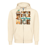 Sandshell pumpkin spice everything nice Zipper Hoodie - AdoDesignShop