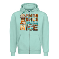 Seafoam pumpkin spice everything nice Zipper Hoodie - AdoDesignShop