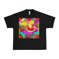 Black fruits leopard tie dye seamless pattern Urban Heavy Tee - Zillion Design Studio