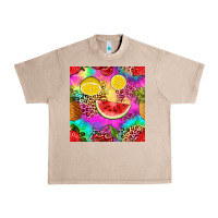 French Oak fruits leopard tie dye seamless pattern Urban Heavy Tee - Zillion Design Studio