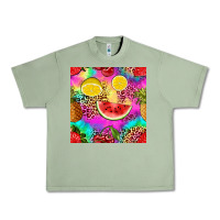 Oil Green fruits leopard tie dye seamless pattern Urban Heavy Tee - Zillion Design Studio