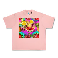 Salmon fruits leopard tie dye seamless pattern Urban Heavy Tee - Zillion Design Studio
