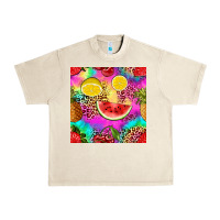 Sandshell fruits leopard tie dye seamless pattern Urban Heavy Tee - Zillion Design Studio