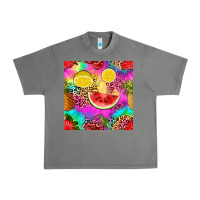 Tornado fruits leopard tie dye seamless pattern Urban Heavy Tee - Zillion Design Studio