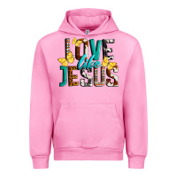 Fuchsia Pink Love Like Jesus Urban Hoodie - LillyAllenDesigns