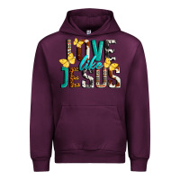 Mauve Wine Love Like Jesus Urban Hoodie - LillyAllenDesigns