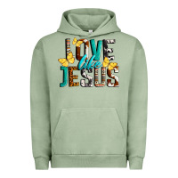 Pigment Oil Green Love Like Jesus Urban Hoodie - LillyAllenDesigns