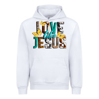 White Love Like Jesus Urban Hoodie - LillyAllenDesigns