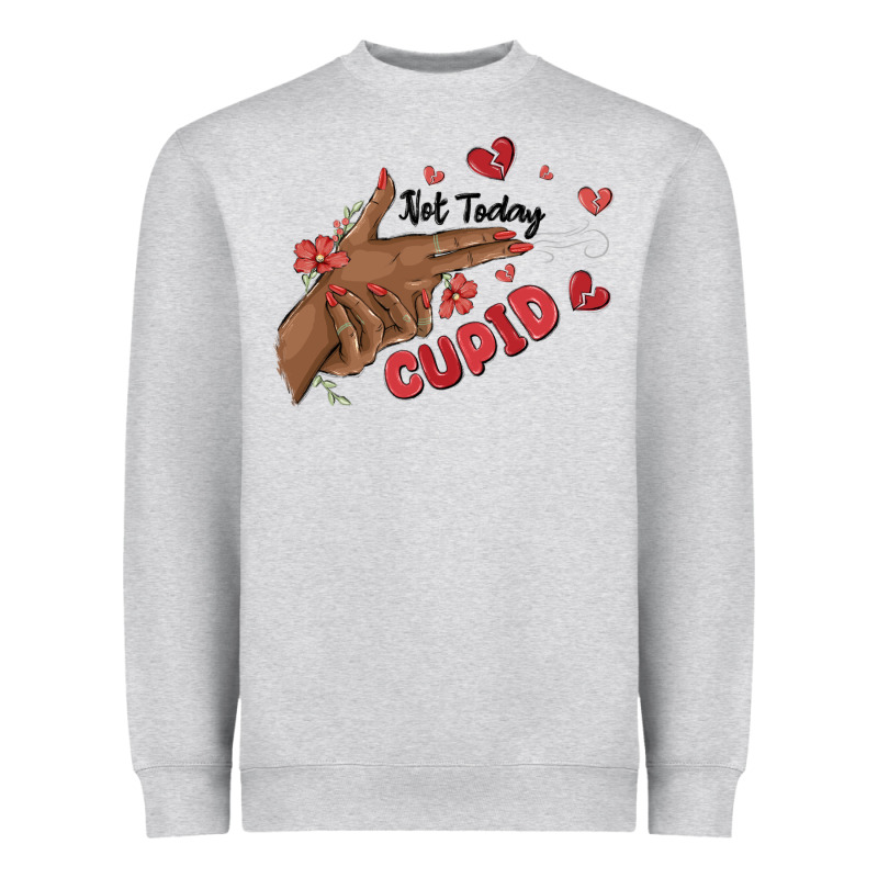 Not Today Cupid Heavyweight Sweatshirt by MaliasSmallBusiness | Teevron