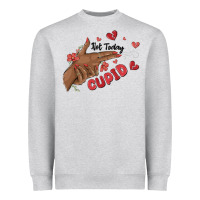 Heather Grey not today cupid Heavyweight Sweatshirt - MaliasSmallBusiness