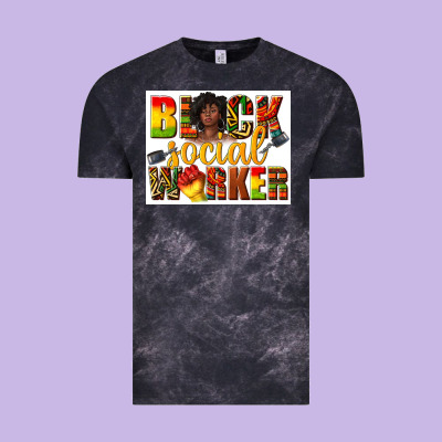 Vintage Tee black social worker