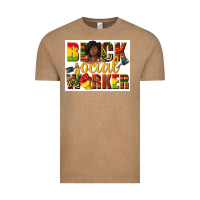 Vintage Coffee black social worker Vintage Tee - texasbilliewilder