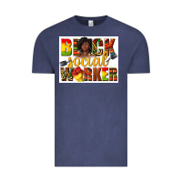 Vintage Denim black social worker Vintage Tee - texasbilliewilder