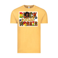 Vintage Mustard black social worker Vintage Tee - texasbilliewilder