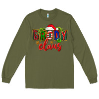 Army Green Christmas brody claus Long Sleeve Tee - FaDigitalArtStudio
