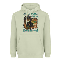 Matcha life is better with a dachshund Heavyweight Hoodie - BarkalooDesign