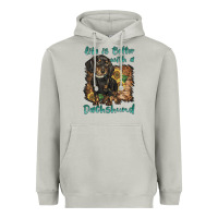 Moon Dust life is better with a dachshund Heavyweight Hoodie - BarkalooDesign