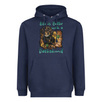 Navy life is better with a dachshund Heavyweight Hoodie - BarkalooDesign