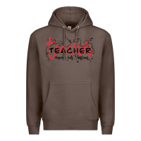 Coffee christmas teacher Premium Hoodie - MaliasSmallBusiness