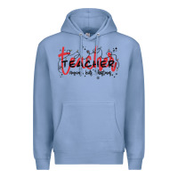 Colony Blue christmas teacher Premium Hoodie - MaliasSmallBusiness