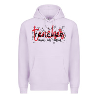 Lilac christmas teacher Premium Hoodie - MaliasSmallBusiness