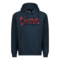 Navy christmas teacher Premium Hoodie - MaliasSmallBusiness