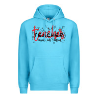 Ocean Blue christmas teacher Premium Hoodie - MaliasSmallBusiness