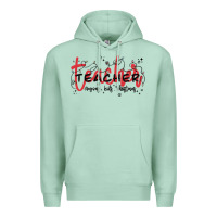 Seafoam christmas teacher Premium Hoodie - MaliasSmallBusiness