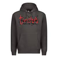Smoke christmas teacher Premium Hoodie - MaliasSmallBusiness