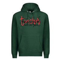 Sports Green christmas teacher Premium Hoodie - MaliasSmallBusiness