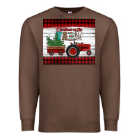 Chestnut christmas on the farm tractor Premium Sweatshirt - Jasminsmagicworld