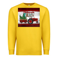 Lemon christmas on the farm tractor Premium Sweatshirt - Jasminsmagicworld