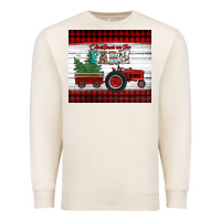 Sandshell christmas on the farm tractor Premium Sweatshirt - Jasminsmagicworld