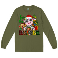 Ho Ho Heifer Little Cute Christmas Cow Long Sleeve Tee | Teevron