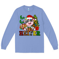 Colony Blue ho ho heifer little cute christmas cow Long Sleeve Tee - AdoDesignShop