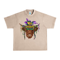 French Oak mardi gras mask highland cow Urban Heavy Tee - RanaPortraitStore