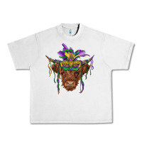 Lunar Rock mardi gras mask highland cow Urban Heavy Tee - RanaPortraitStore