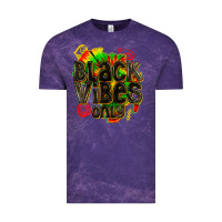 Cloud Purple black vibes only Vintage Tee - texasbilliewilder