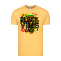 Vintage Mustard black vibes only Vintage Tee - texasbilliewilder