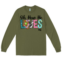 Army Green Oh how he loves us Long Sleeve Tee - Neo Western