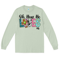 Matcha Oh how he loves us Long Sleeve Tee - Neo Western