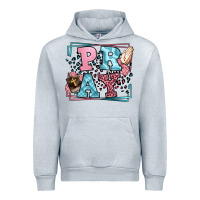 Heather Grey Pray leopard frame Urban Hoodie - LillyAllenDesigns