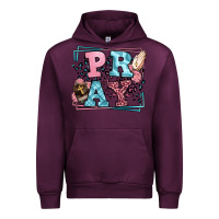 Mauve Wine Pray leopard frame Urban Hoodie - LillyAllenDesigns