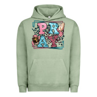Pigment Oil Green Pray leopard frame Urban Hoodie - LillyAllenDesigns