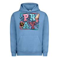 Pigment Pebble Blue Pray leopard frame Urban Hoodie - LillyAllenDesigns